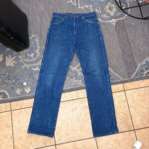 Vintage Wrangler Jeans Mens 34x34 Blue 13MWZ Cowboy Cut Original Fit Made USA